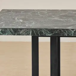 Grayson Matte Black Rectangular Dining Table with Matte Emerald Green Sintered Stone Top - 240x105cm
