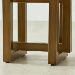 Grayson Brushed Bronze Side Table with Matte Emerald Green Sintered Stone Top