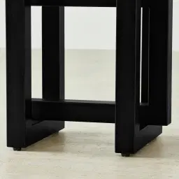 Grayson Matte Black Side Table with Matte Emerald Green Sintered Stone Top