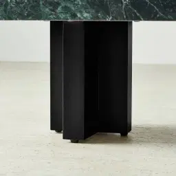 Grayson Matte Black Entertainment Unit with Matte Emerald Green Sintered Stone Top