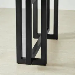 Grayson Matte Black Console Table with Matte Emerald Green Sintered Stone Top
