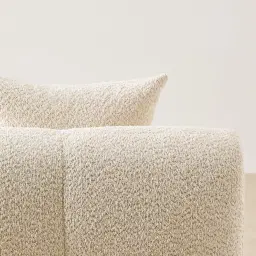 Amity Stone Cream Woven Fabric 4 Pieces Modular Sofa with Left Chaise