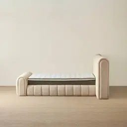 Gabriella Mid Beige Fabric King Bed
